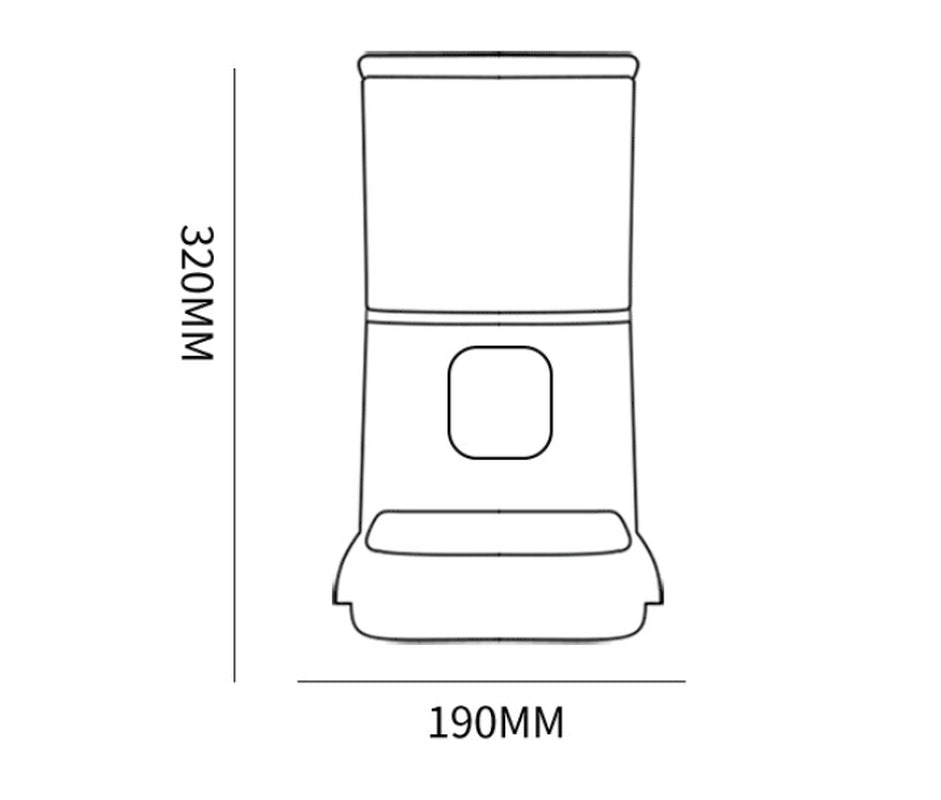 Pet Automatic Feeder Large Capacity Smart Voice Recorder APP Control Timer Feeding Cat Dog Food Dispenser with Wifi Pet Bowl