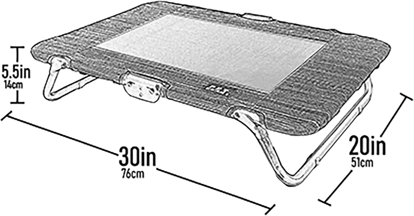 Lifestyle Pet Cot Elevated Bed, No Assembly Required, Premium Tear Resistant Cooling Mesh, Indoor & Outdoor, Lightweight & Portable, 3 Models, 2 Colors
