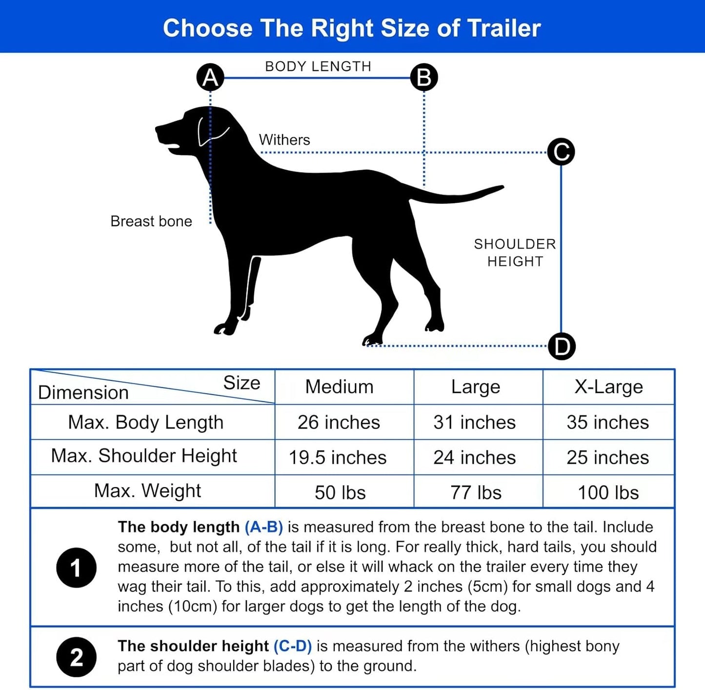 Tiggo Sports Pets Large Dog Bike Trailer & Stroller for Medium,Large Dog or Multiple Small Dogs, Pet Stroller for Dogs up to 78 Lbs, Parking Brakes, Low Center of Gravity